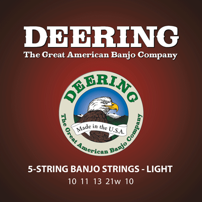 Deering 5-String Banjo Strings - Light Gauge