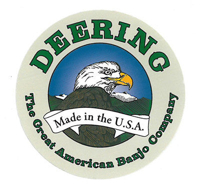 Deering 3 Inch Round Sticker